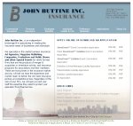 Image of John Buttine, Inc web site.