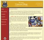 Image of The Concord Shop web site.